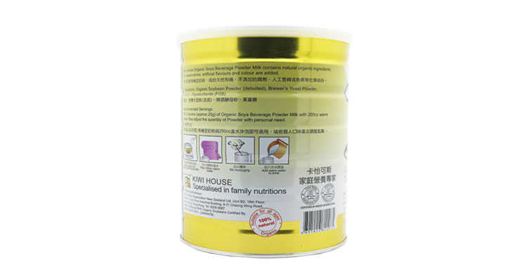 沖調食品-Kiwi House 卡怡可斯有機豆奶粉 700克