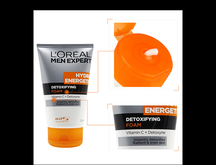面部清潔-LOREAL 欧莱雅專業男士保濕排毒潔面乳  100毫升