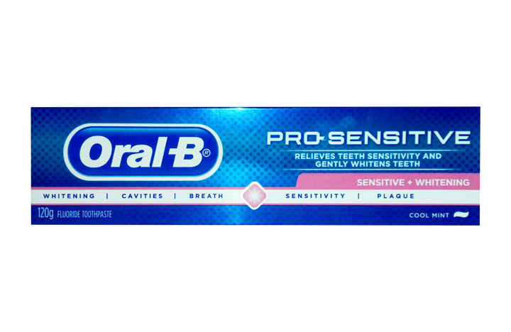 Oral-B 歐樂B健康專家全方位保護保護抗敏感+亮白含氟牙膏120g