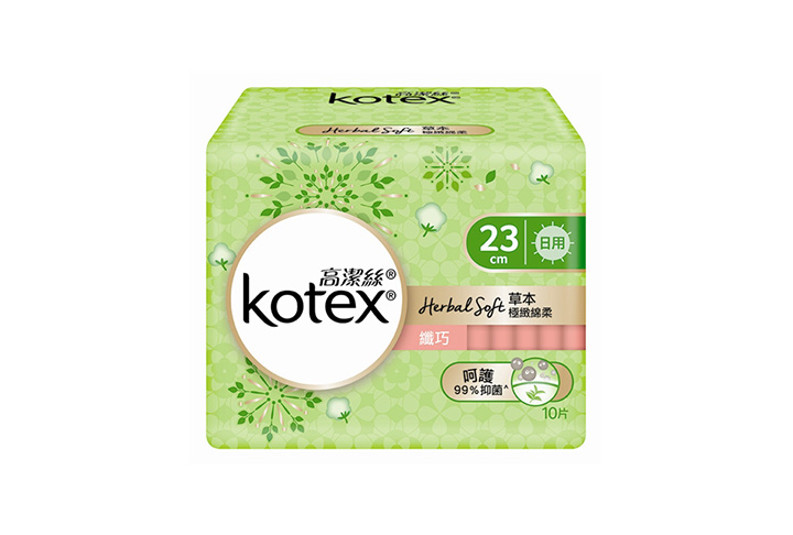 女性週期-Kotex 高潔絲草本極緻纖巧日用10片