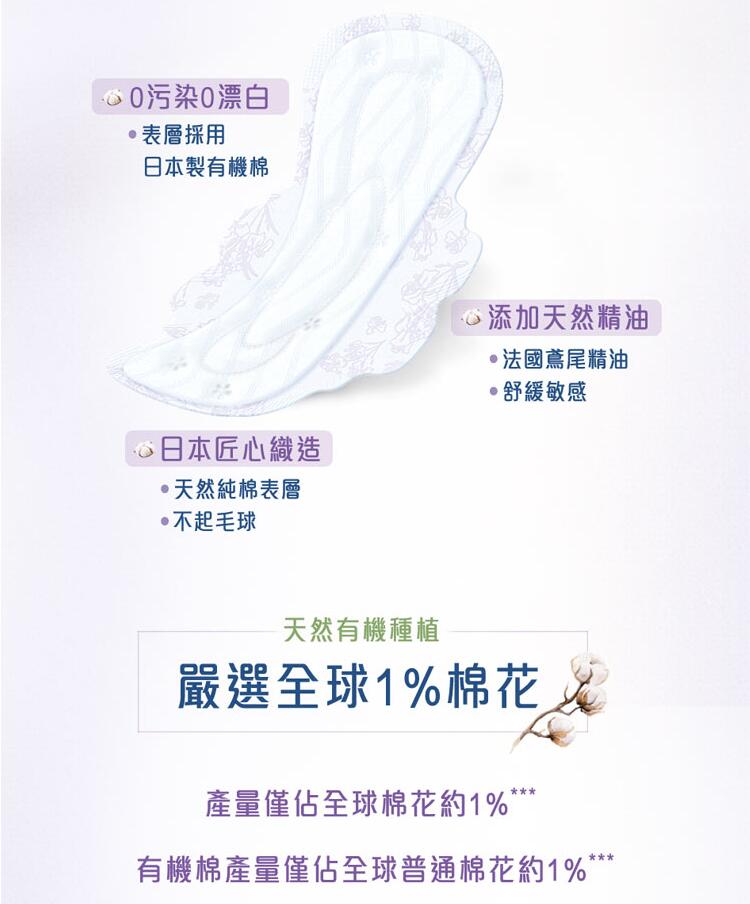 女性週期-Whisper護舒寶有機絲薄衛生巾(舒緩刺激)24cm 10片