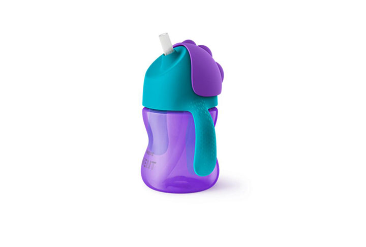 哺育用品-Avent 新安怡9M+飲管杯(紫)