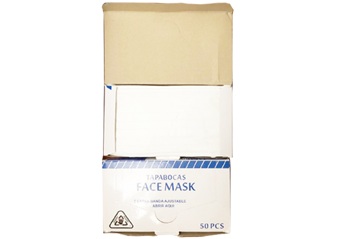 【抗疫】消毒喷雾/洗手液/手套-Tapabocas Face Mask 掛耳式口罩-白色 50pcs