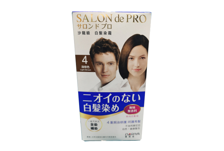 染髮用品-Salon de Pro Hair color cream 染髮膏 (4-淺棕色)